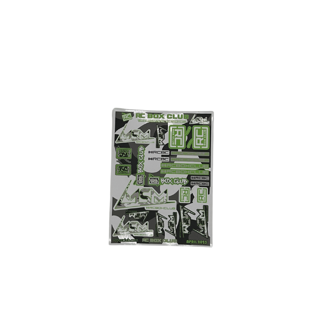 MSM + RC Box Club Sticker Sheet April 2025