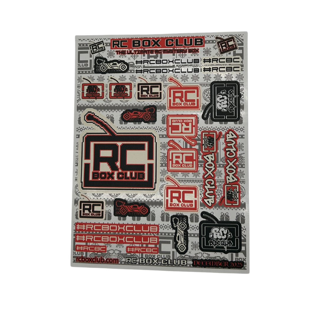 December 2025 RC Box Club Sticker Sheet