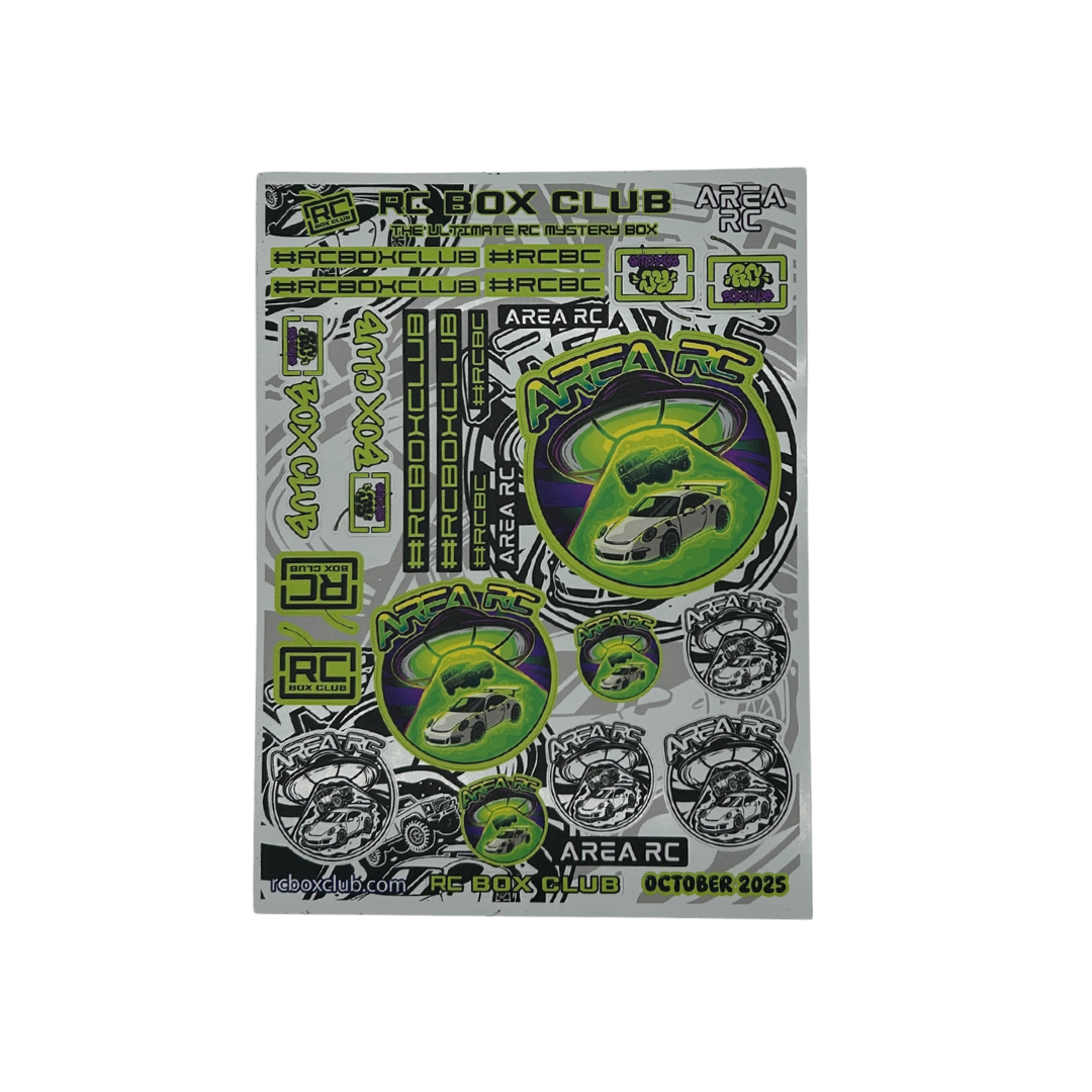 Area RC + RC Box Club Sticker Sheet October 2025