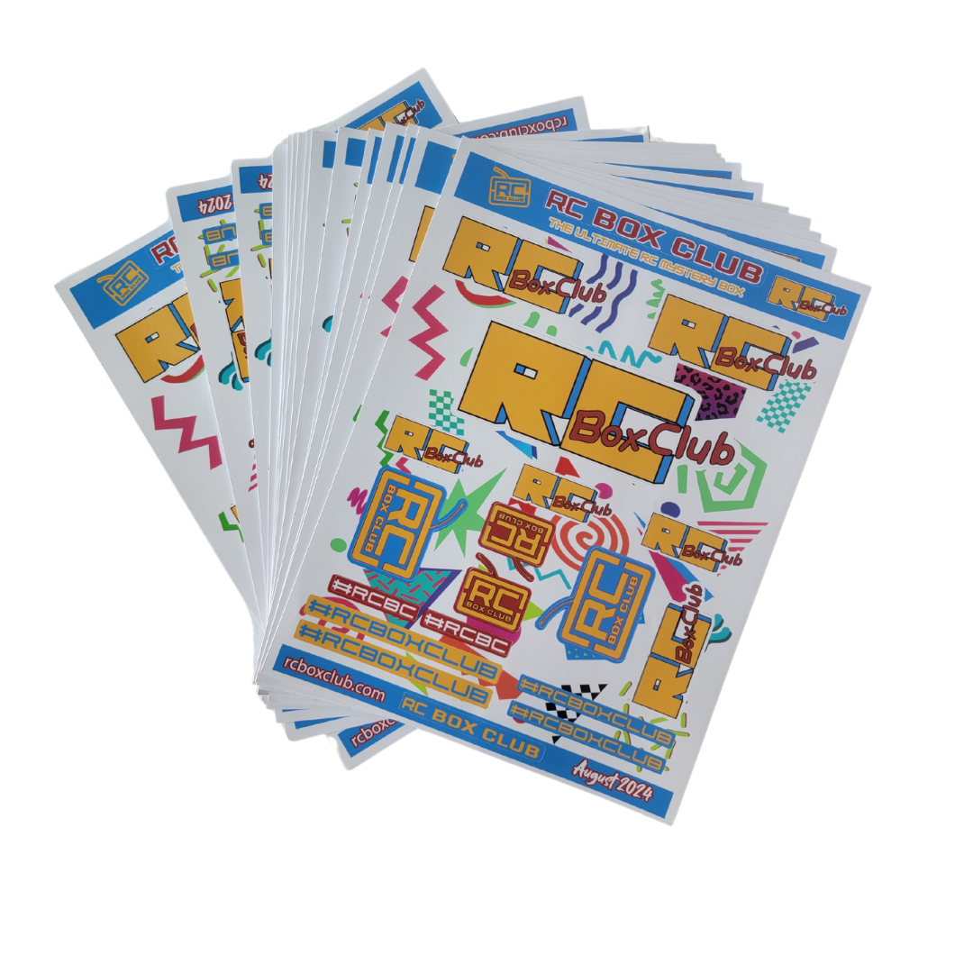 August RC Box Club MTV Logo Inspired Stickers