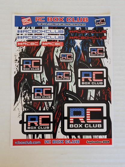 Americana RC Box Club Sticker Sheet September 2024