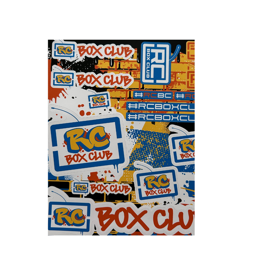 RC Box Club Graffiti Logo Stickers
