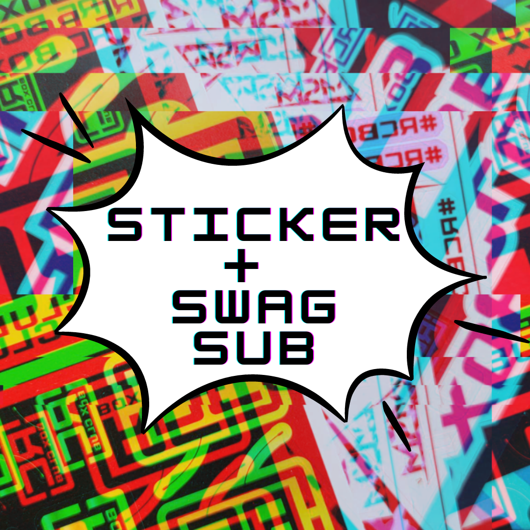 RC BOX CLUB - STICKER + SHIRT ONLY MONTHLY SUBSCRIPTION