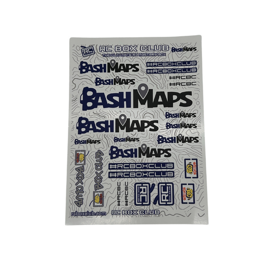Bash Maps + RC Box Club Sticker Sheet September 2025