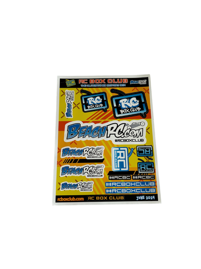 RC Box Club + BeachRC June 2024 Stickers