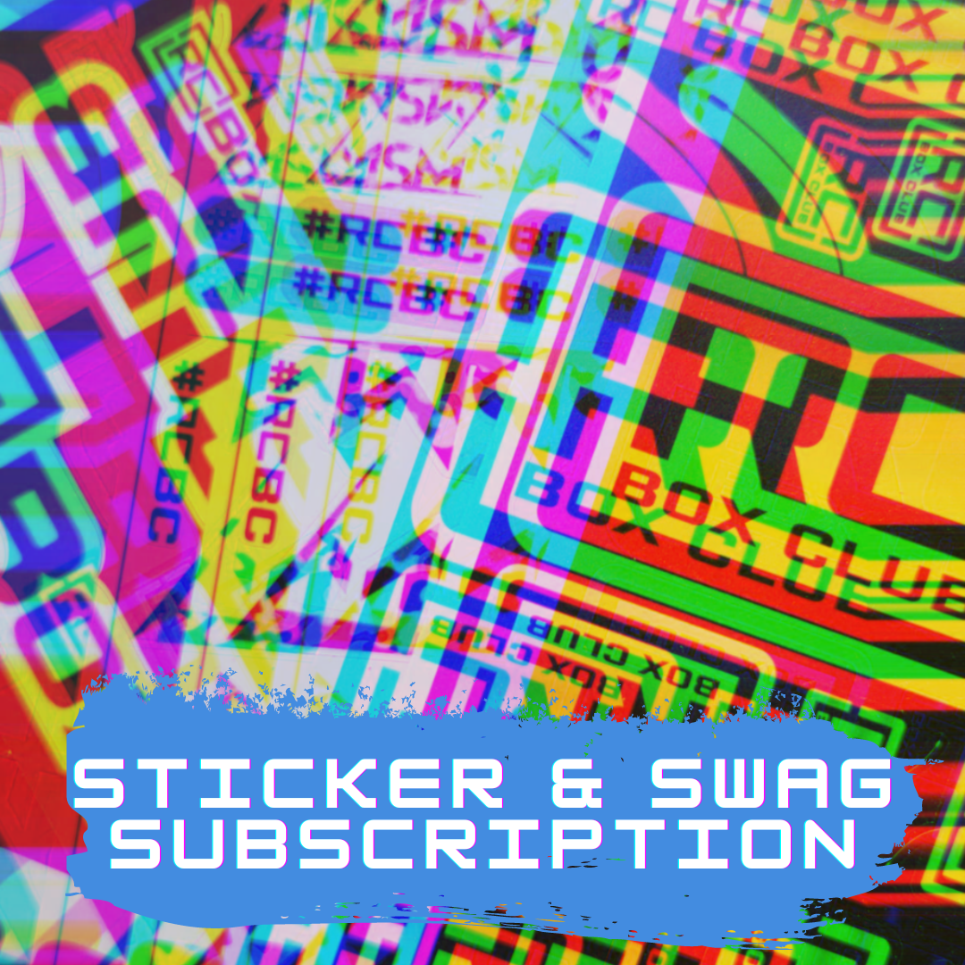 RC BOX CLUB - STICKER + SHIRT ONLY MONTHLY SUBSCRIPTION